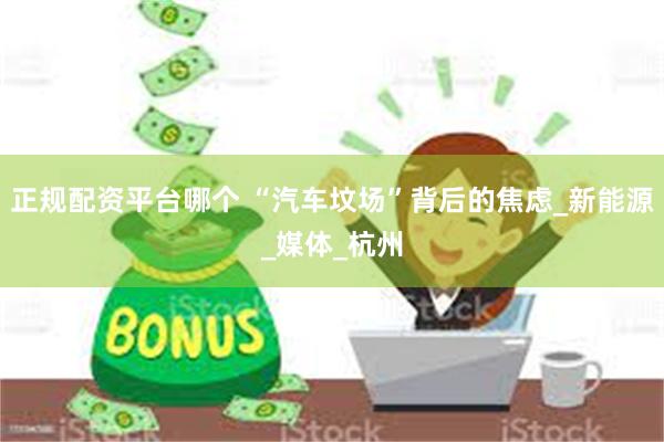 正规配资平台哪个 “汽车坟场”背后的焦虑_新能源_媒体_杭州