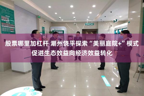 股票哪里加杠杆 潮州饶平探索“美丽庭院+”模式促进生态效益向经济效益转化