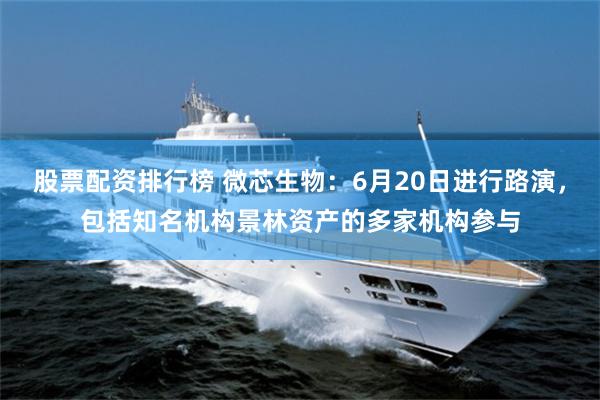 股票配资排行榜 微芯生物：6月20日进行路演，包括知名机构景林资产的多家机构参与