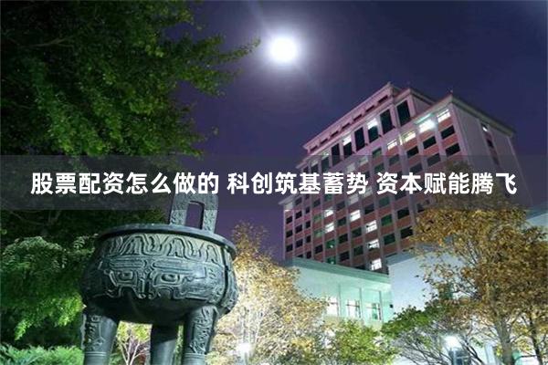 股票配资怎么做的 科创筑基蓄势 资本赋能腾飞