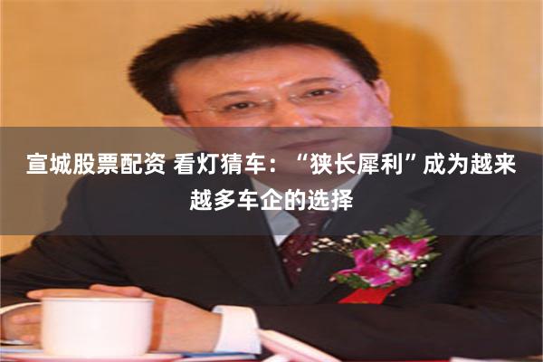 宣城股票配资 看灯猜车：“狭长犀利”成为越来越多车企的选择