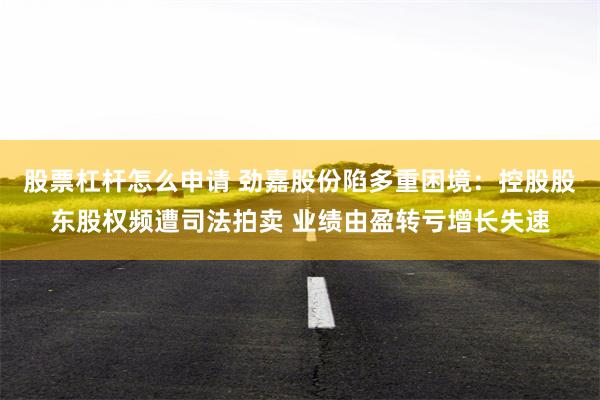 股票杠杆怎么申请 劲嘉股份陷多重困境:控股股东股权频遭司法拍卖 业绩由盈转亏增长失速