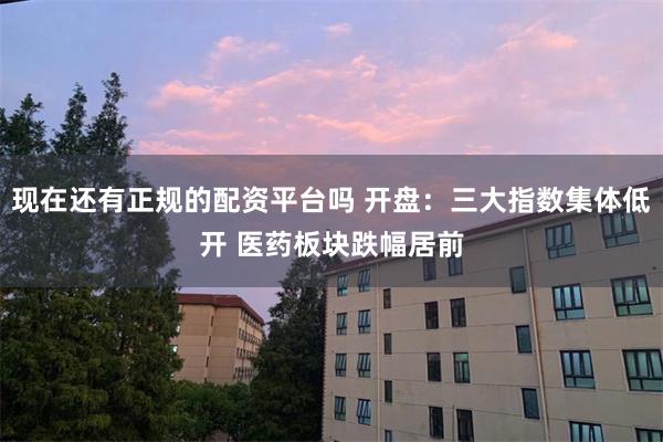 现在还有正规的配资平台吗 开盘：三大指数集体低开 医药板块跌幅居前