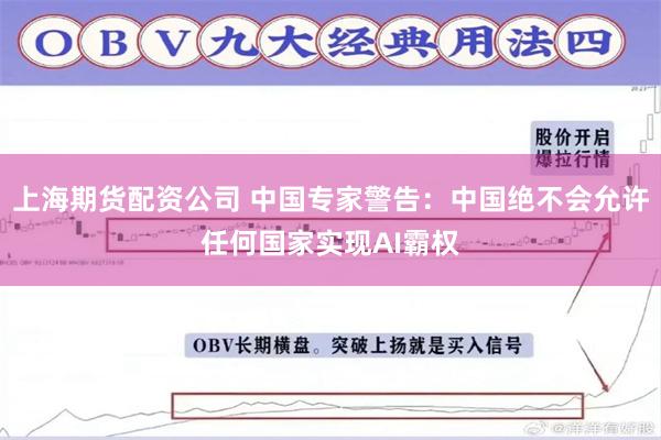 上海期货配资公司 中国专家警告：中国绝不会允许任何国家实现AI霸权