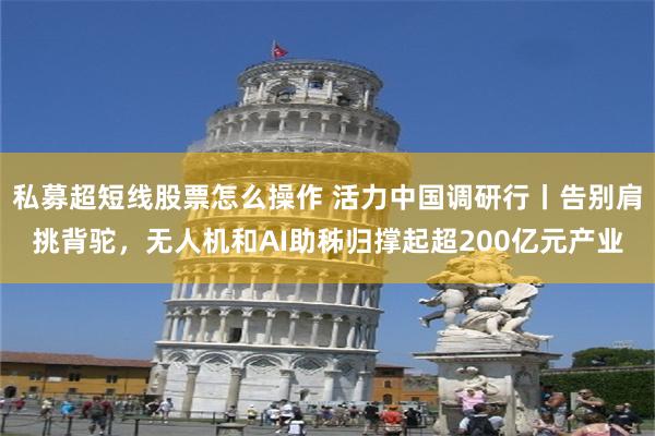 私募超短线股票怎么操作 活力中国调研行丨告别肩挑背驼，无人机和AI助秭归撑起超200亿元产业
